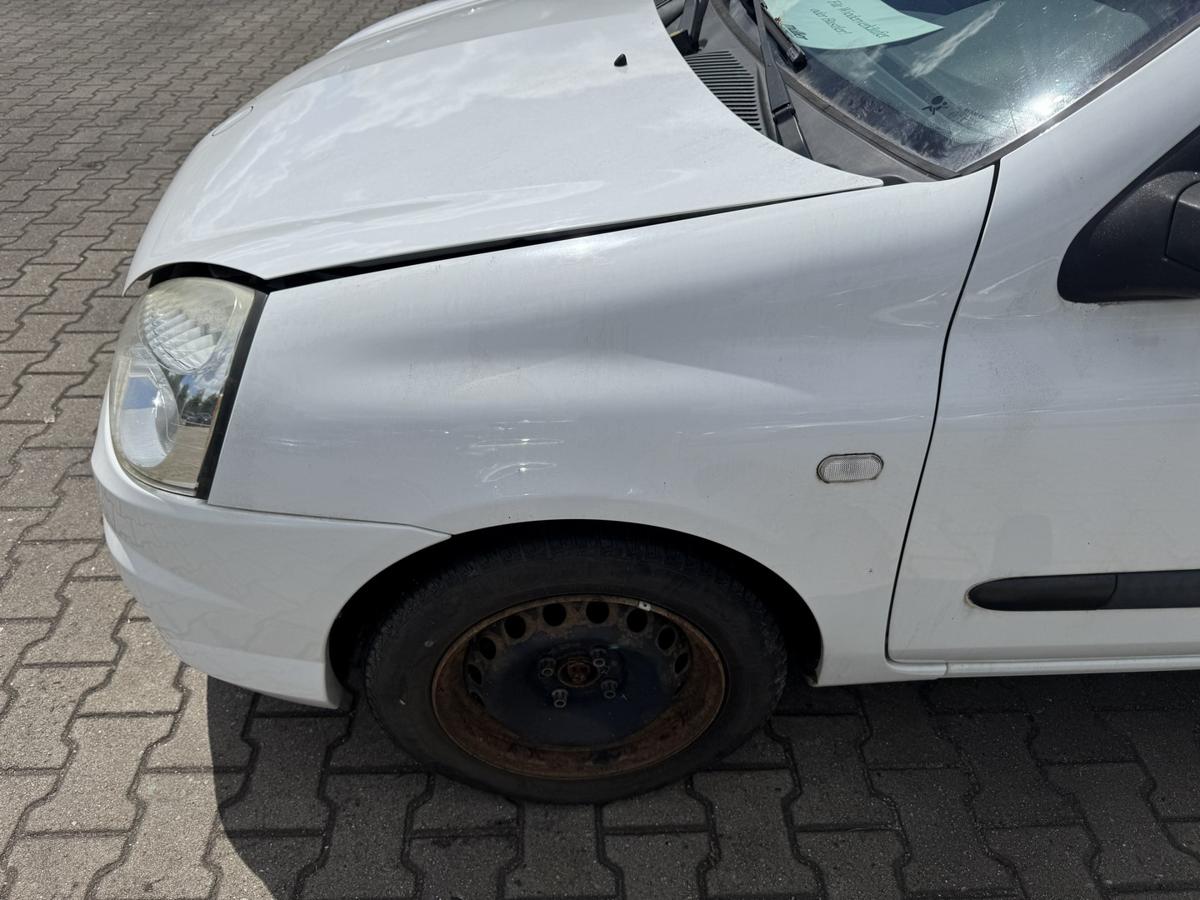 Renault Clio 2 original Kotfl&uuml;gel vorn links OV369 Wei&szlig; Facelift Bj.2009
